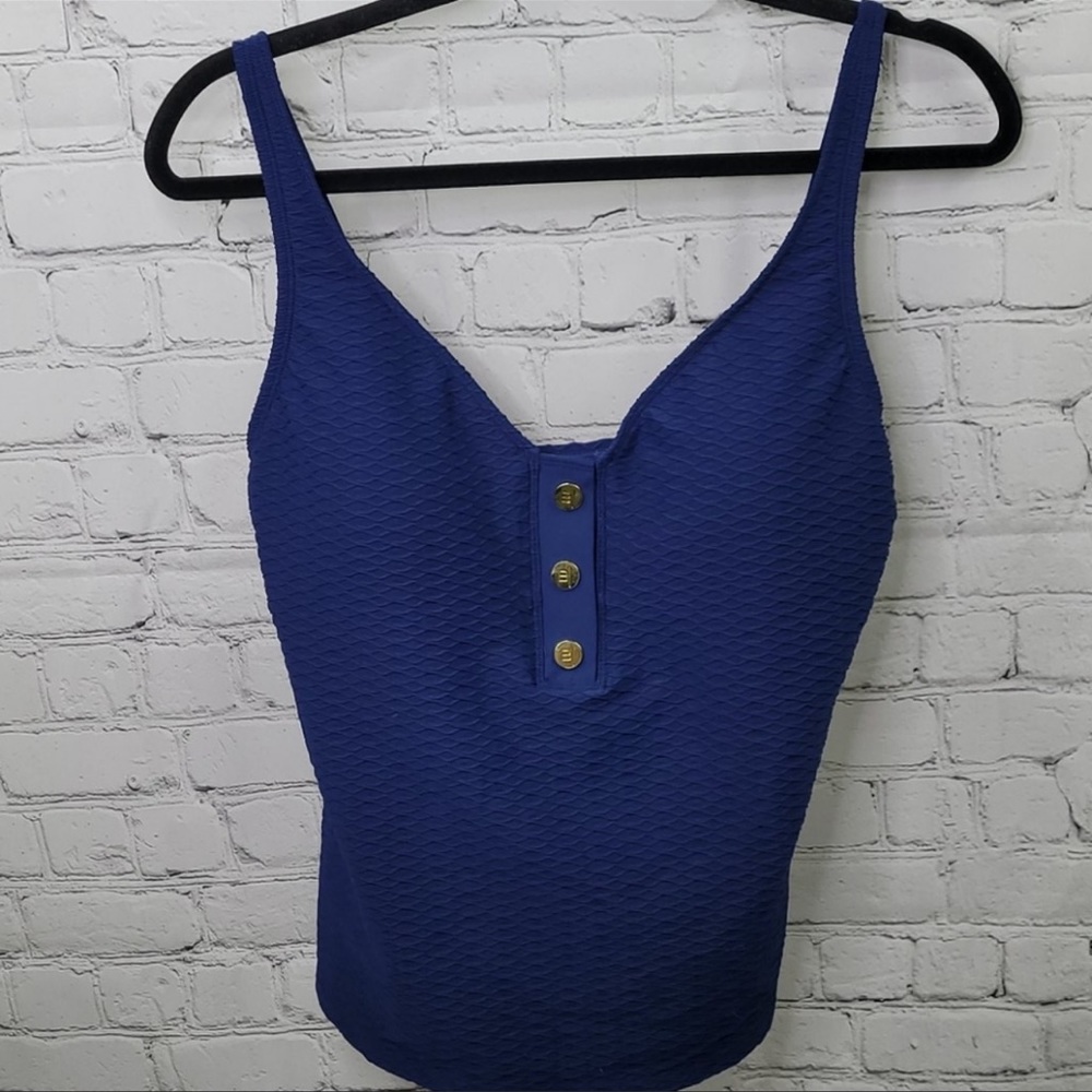 Bleu Rod Beattie Textured Tankini top